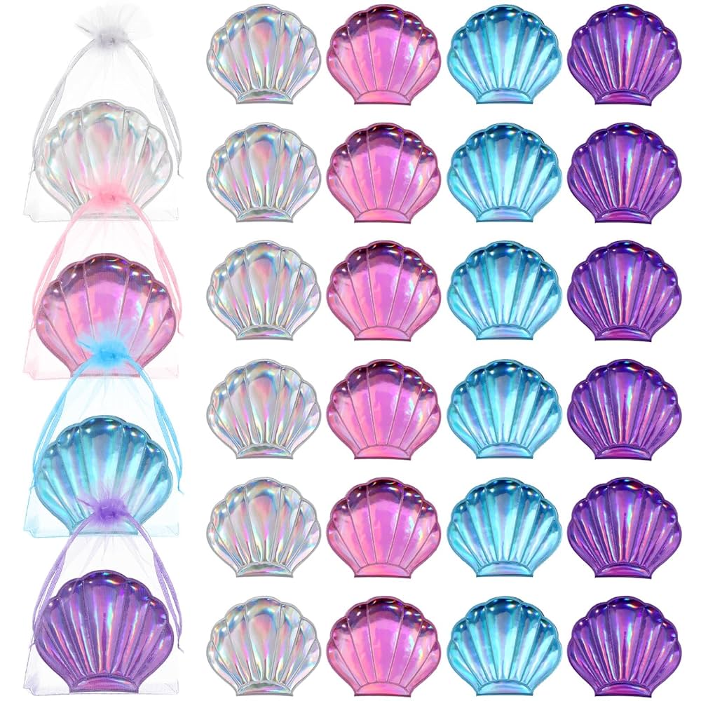 Amazon.com : Barydat 24 Set Colorful Seashell Mirror Bulk