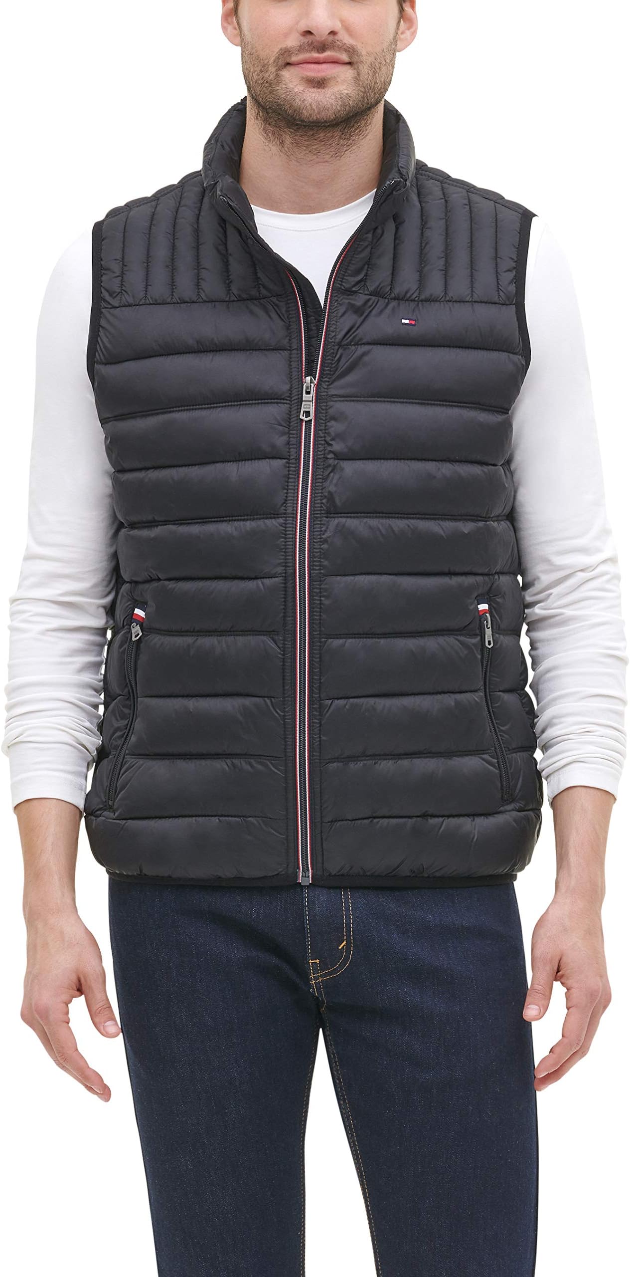 Tommy Hilfiger Men's Lightweight Packable Puffer Vest Jacket (Standard and Big & Tall)