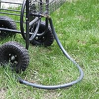 Vista 5 de Worth Manguera de jardín corta gris con plomo de 5/8 pulgadas x 3 pies, sin torceduras, sin fugas, accesorios macho/hembra, tubo de agua resistente