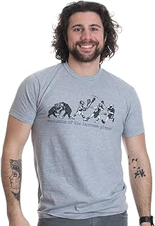 Evolution of Sports, Jobs, and Hobbies Funny Graphic Novelty Humor Tee Shirt for Men Women