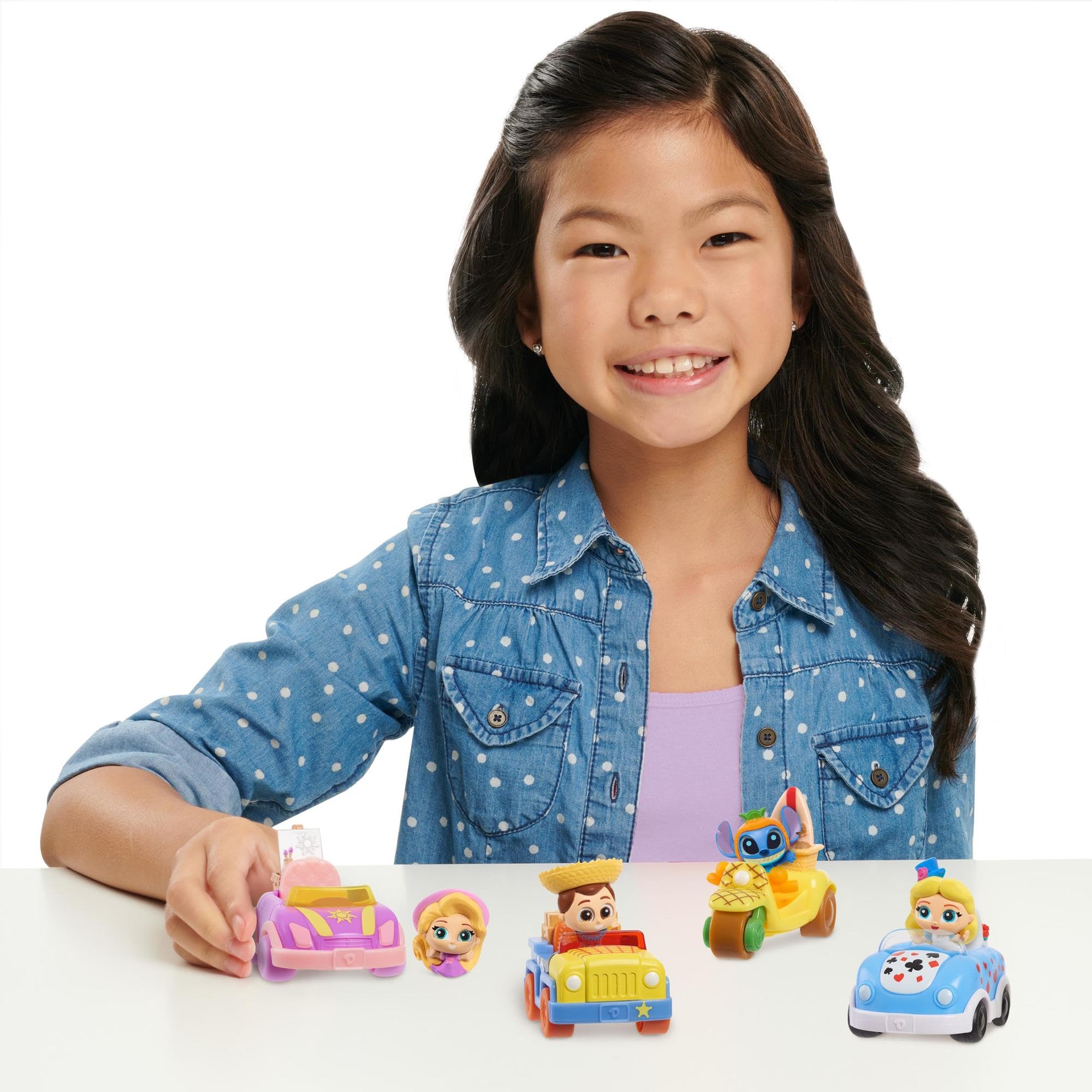 Disney Doorables, Let's Go Pojazd z figurką, ekskluzywne, losowe modele, zabawki dla dzieci od 5 lat, GIOCHI PREZIOSI, DRB06