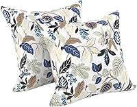 Vista 74 de LVTXIII - Juego de fundas para cojines de sofá, patio o sillón de exteriores, cuadradas y decorativas, 2 unidades de 16" x 16", sin relleno