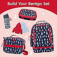 Vista 6 de Bentgo Kids Prints - Lonchera para niños, a prueba de derrames, con 5 compartimentos, estilo bento, tamaño de porciones ideales para edades de 3 a 7
