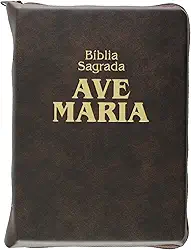 Bíblia Zíper Média Marrom