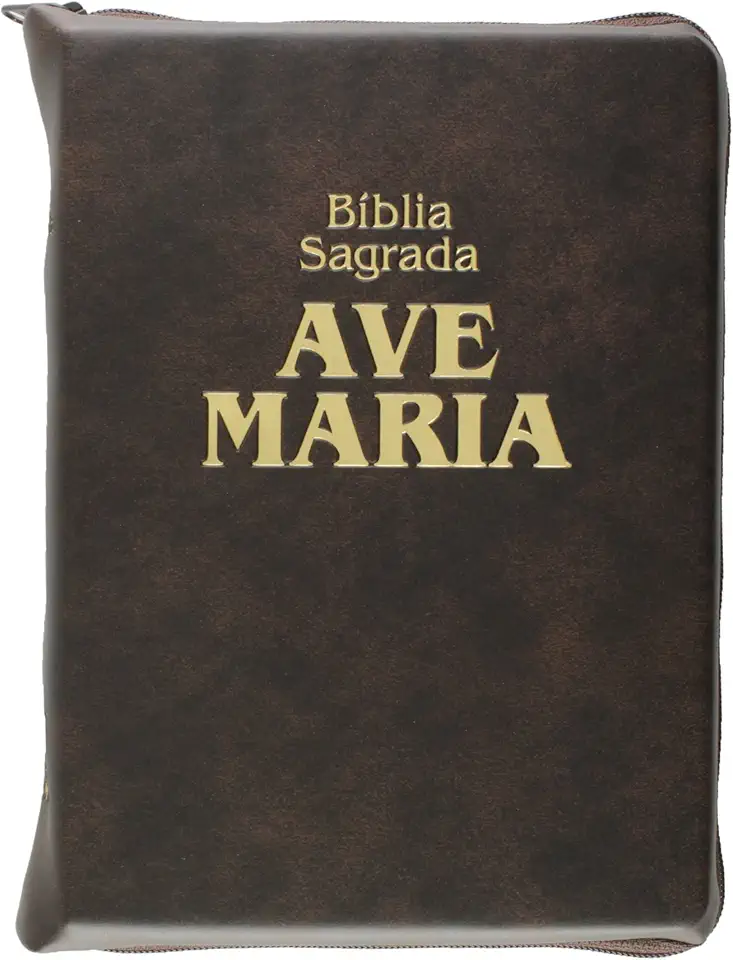 Bíblia Zíper Média Marrom