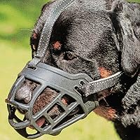 Vista 10 de BARKLESS Bozal para perro, bozal de silicona suave para perros para evitar morder y masticar, cubierta de boca de jaula transpirable