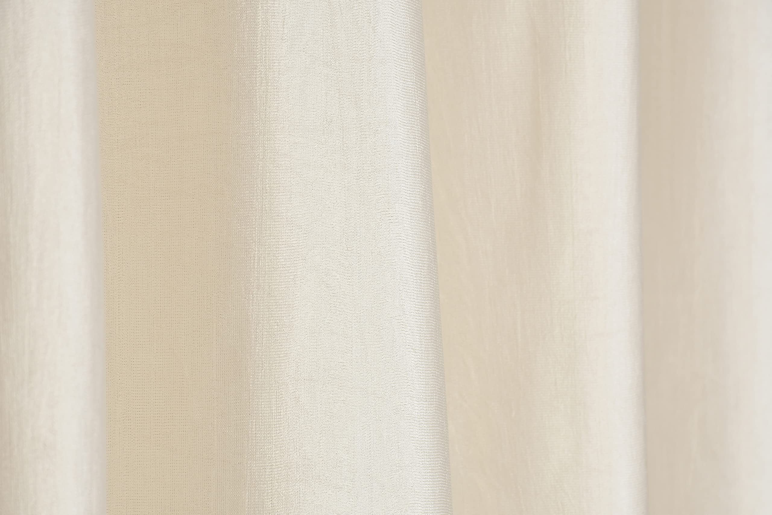 YUKANY Eyelet Polyester Modern Solid Crush Set of 3 Pcs. Door Curtains (7 Feet, 2 Wine + 1 Cream) 3
