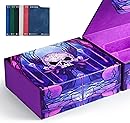 UAONO MTG Deck Box 1800+ Card Storage Box with Six Card Dividers Magnetic Closure Card Holder Fits for Magic Game Cards-Skeleton