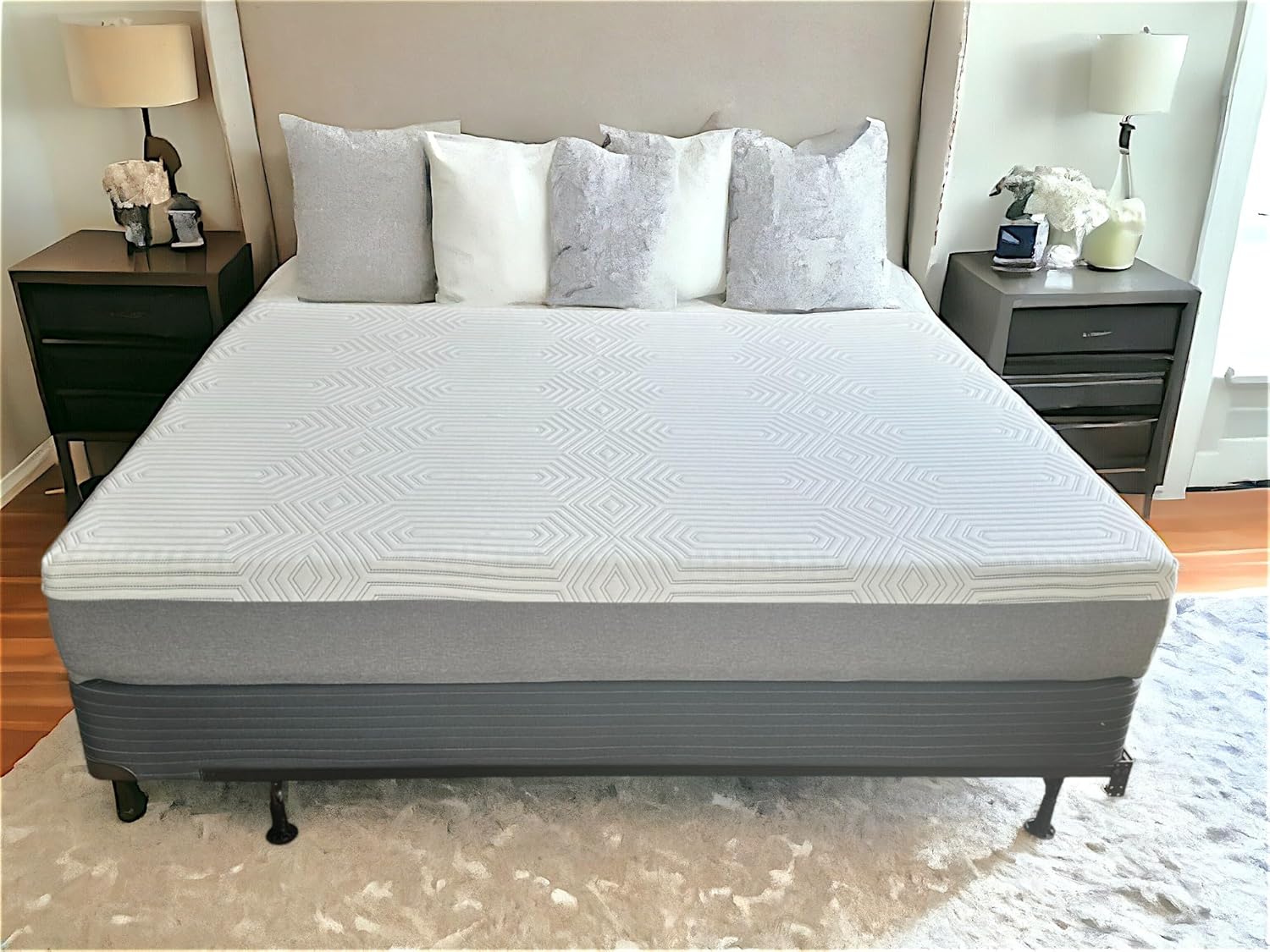 12" Cooling Hybrid Copper Infused Memory Foam Mattress (King (U.S. Standard))