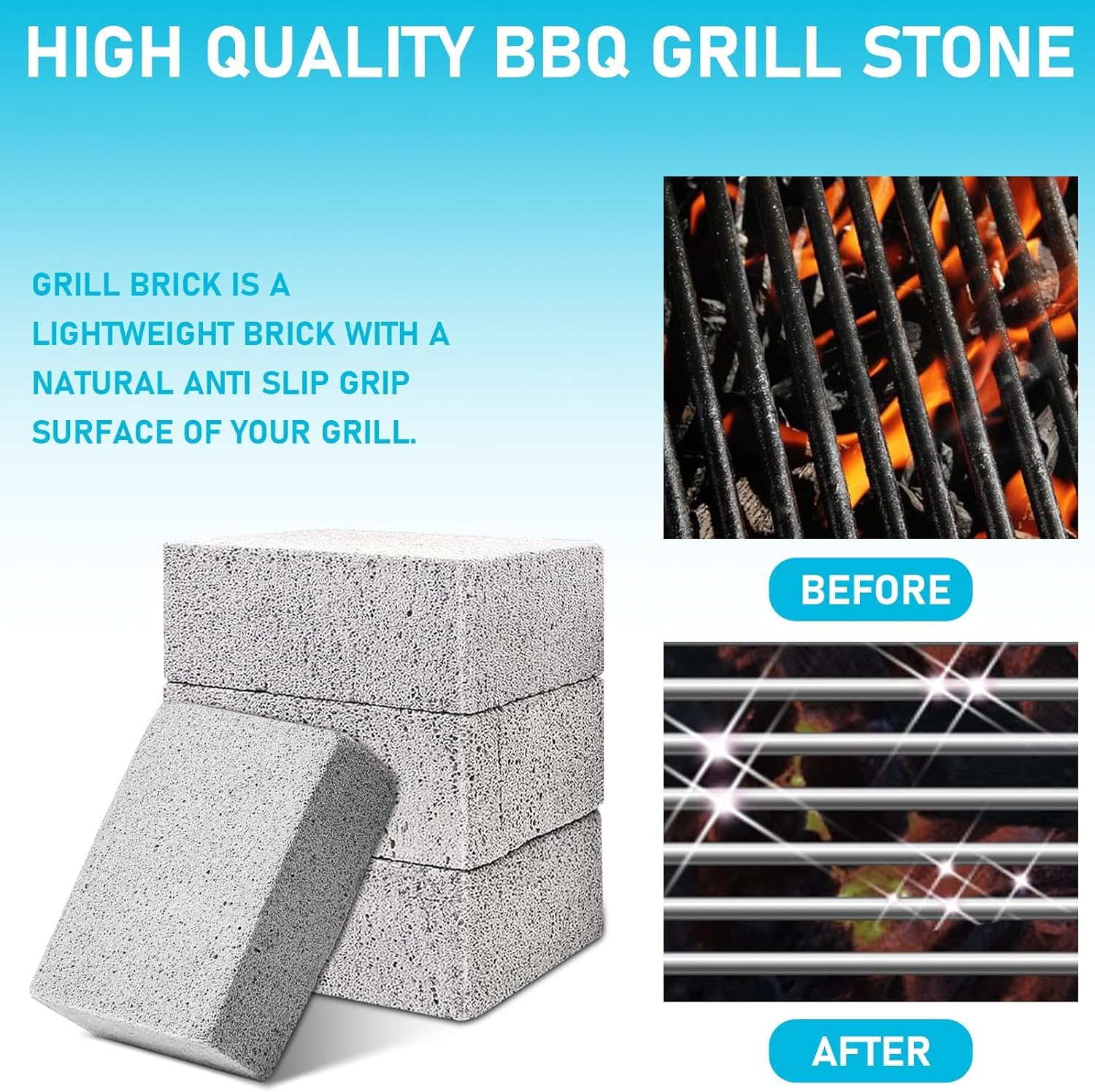 YFNVH 8 Pack Grill Griddle Cleaning Brick Block, Dense Griddle Bricks - Image 4