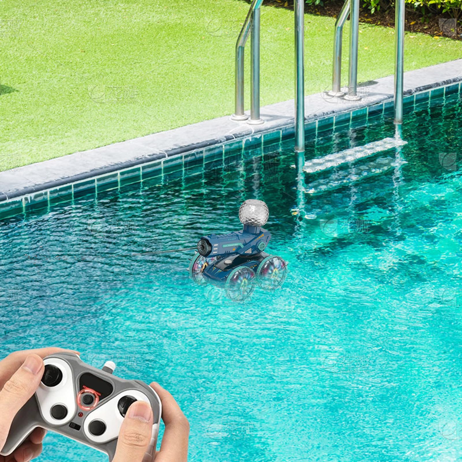 Camión RC Velocidad Ajustable Rociador de Agua de Largo Alcance Multiuso