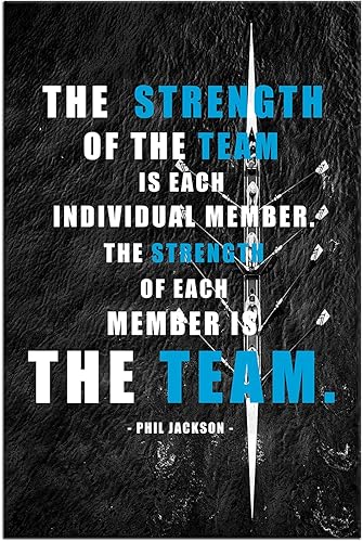 Miniatura 5 de Arte de pared motivacional moderno HD impresiones de fuerza del equipo en lienzo inspirador, regalo de espíritu empresarial para decoración del