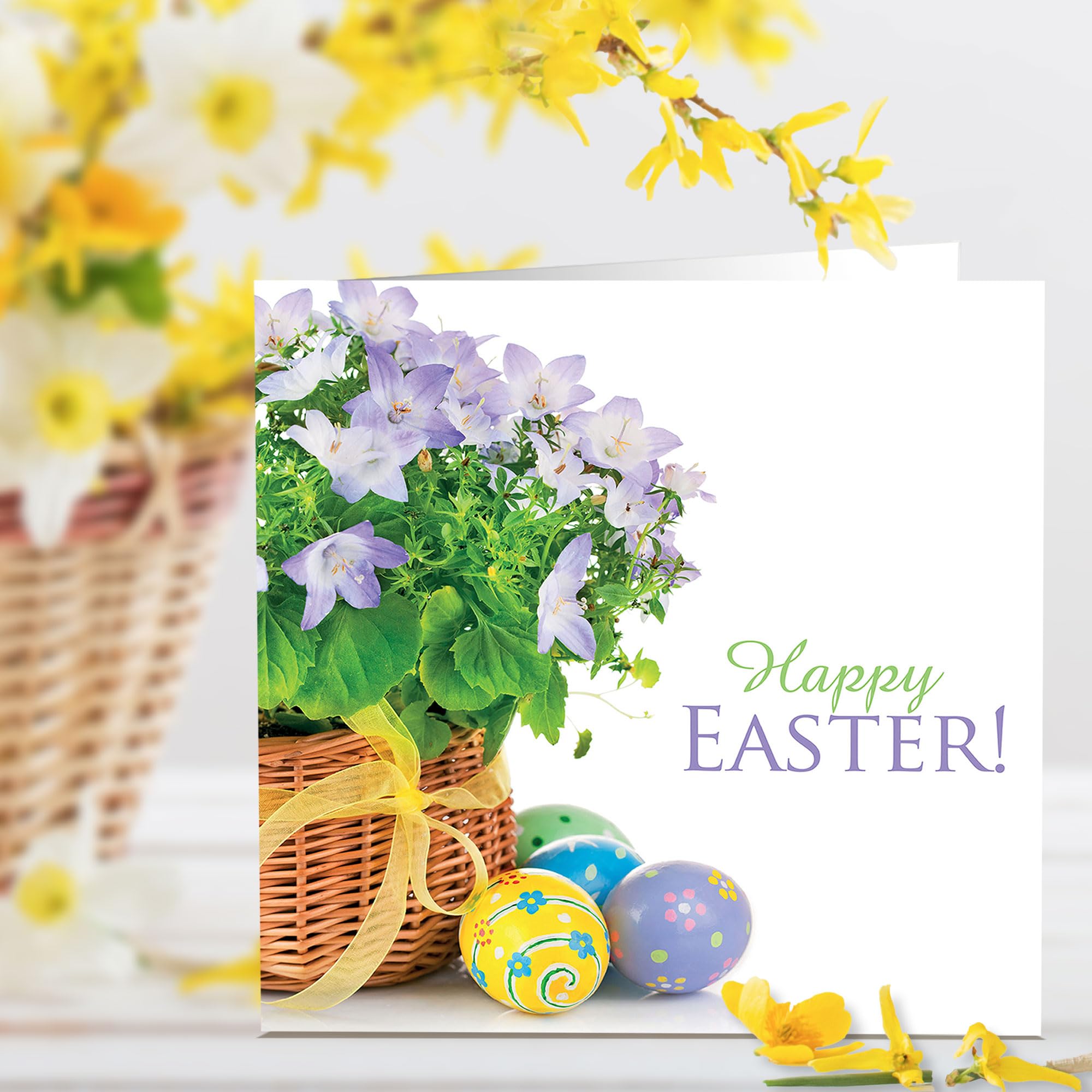 Easter Cards, Basket and eggs, pack of 5 - Image 4