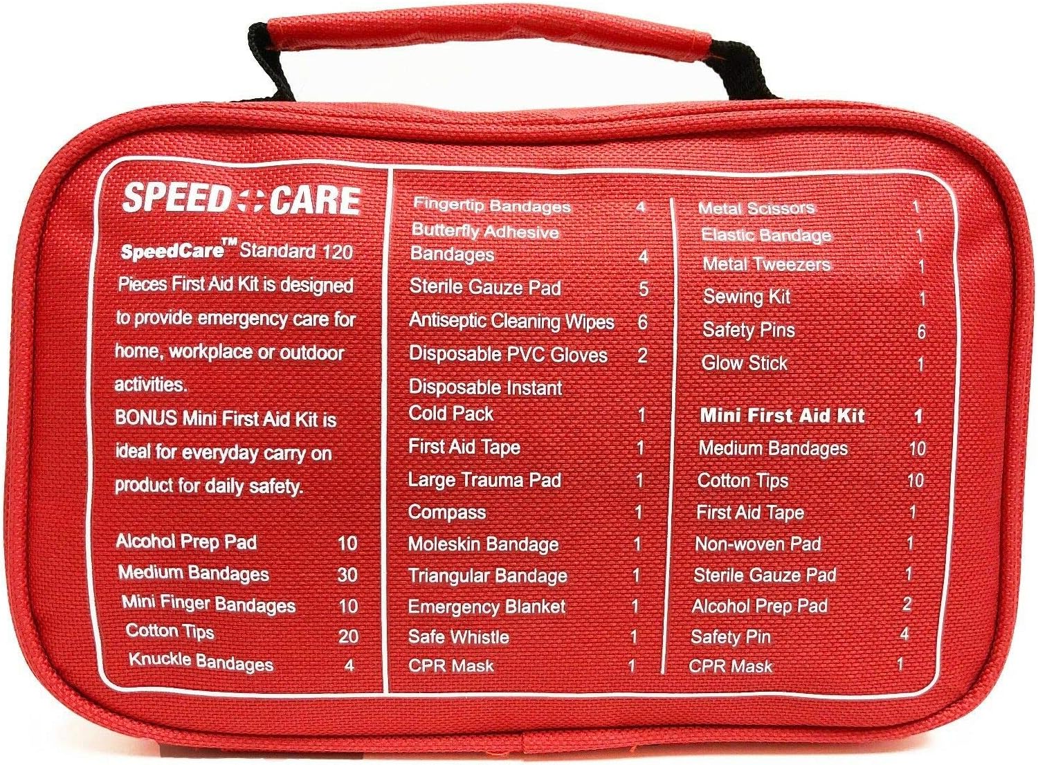 Premium First Aid Kit (147 Piece) Include a 31 Pieces Bonus Mini Kit for Emergency, Home, Work, Outdoor, Camping, Car, School, Office, Sports, Travel, Hiking & Survival