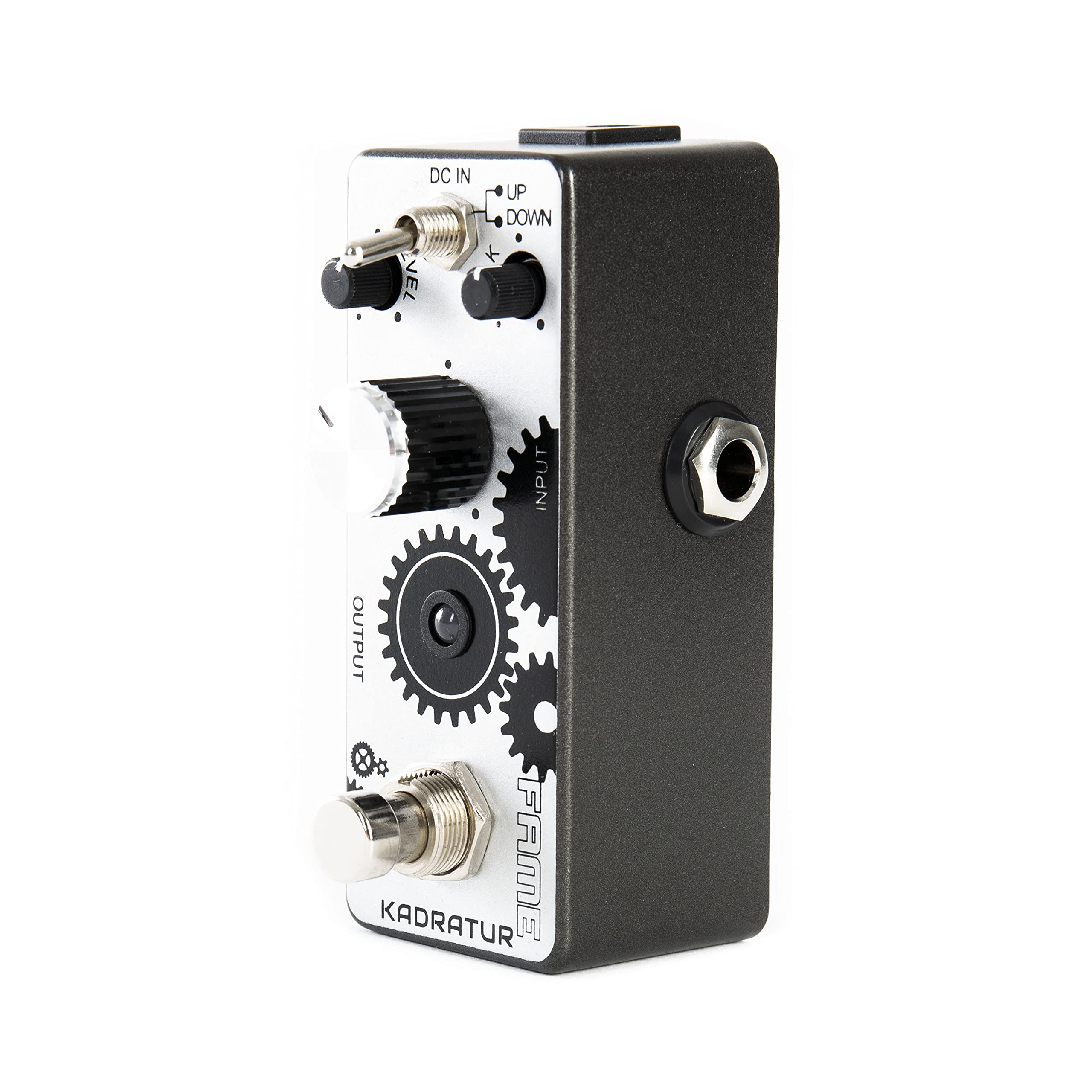 Fame Kadratur Auto Wah, Kompaktes Envelope Filter Effektpedal für E-Gitarre, 1-Kanal, LED-Anzeige, Sens- und Peak-Regler, Up/Down-Schalter, True-Bypass-Fußschalter, Metallgehäuse, 42x93.5x52mm, 0.15kg