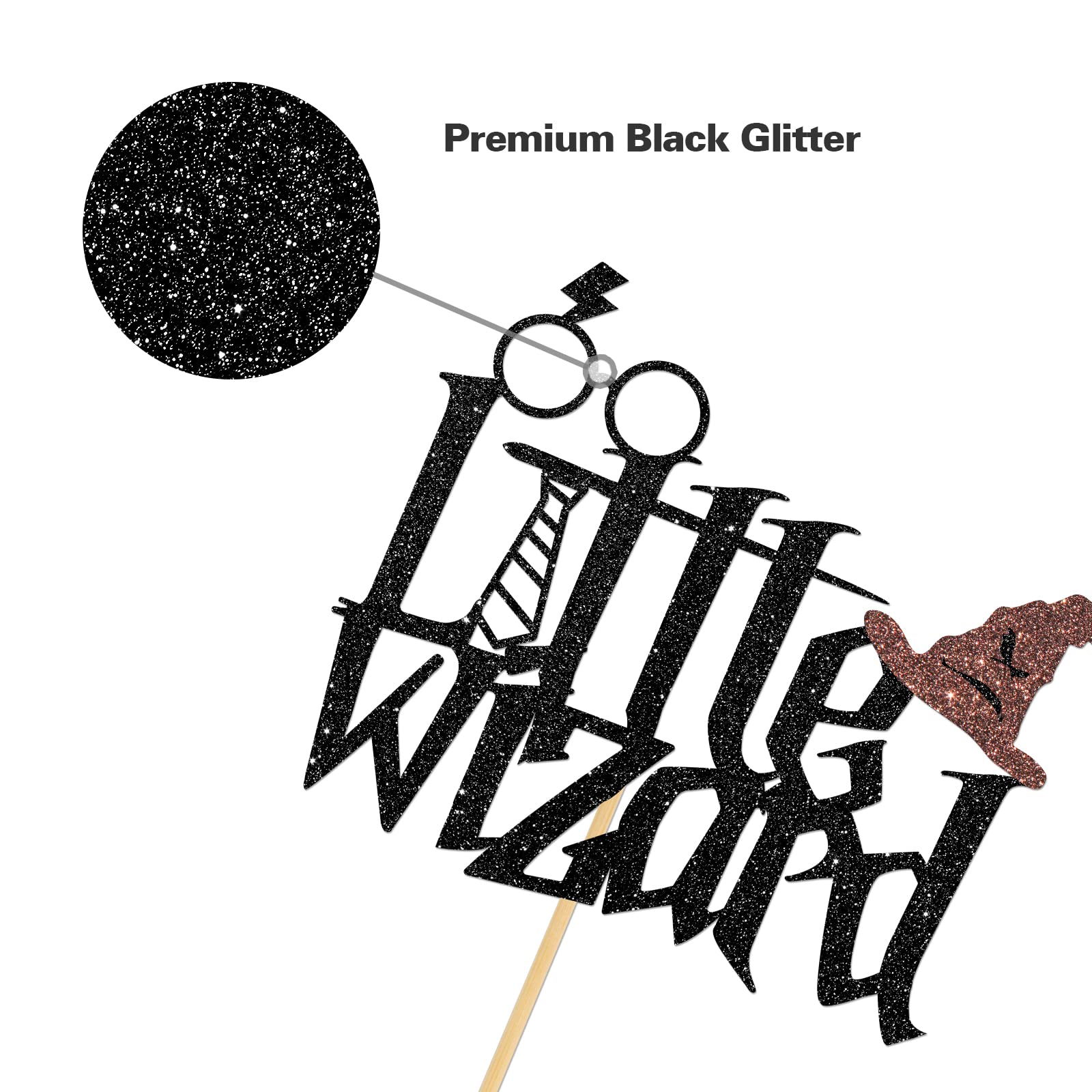 Welcome Baby Wizard Cake Topper - Magic Theme Gender Reveal Party Decor