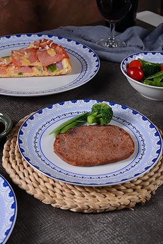 Miniatura 6 de Braque Juego de 6 platos de cerámica para almuerzo, juego de platos de 8 pulgadas, para postre, ensalada, aperitivo, plato pequeño apto para