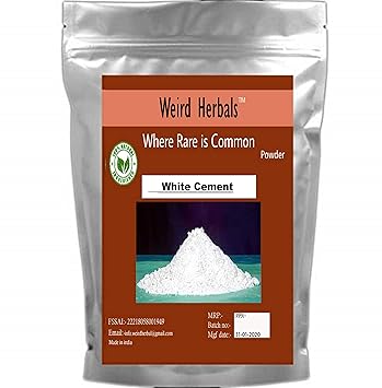 WEIRD Grade A Quality - White Cement 2KG - White Port Land Cement - (1800 Gram)