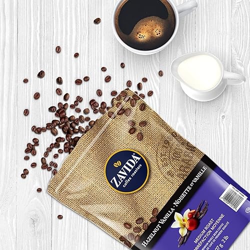 Miniatura 2 de Zavida Café de grano entero de vainilla de avellana premium, 2 libras