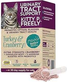 Meowbiotics Kitty P. Freely Urinary Supplement – Cranberry Powder for UTI & Kidney Health