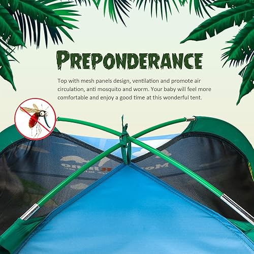 Miniatura 3 de MountRhino Kids Play Tent -48x48x42 Dinosaur Tent Playhouse Outdoor Indoor Tents for Kids Portable Dinosaur Toys Tents for Boys Girls Imaginative