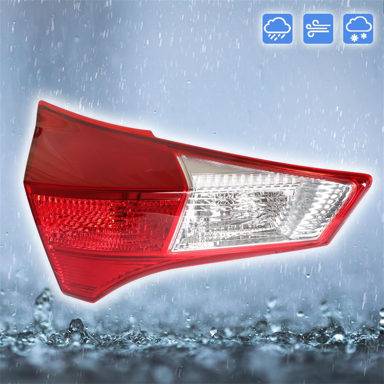 LH Driver Side Inner Tail Light Replacement for Toyota RAV4 2013-2015 Tail Lamp 815900R010 TO2802126
