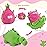 MIAODAM Reversible Dragon Fruit Dinosaur Plush Toys, Zip Flip Stuffed Animals, Cute Dinosaur Plushie in A Dragon Fruit, for Baby, Boys & Girls (30cm/11.8in)