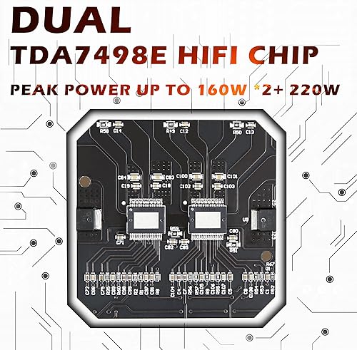 Miniatura 4 de TDA7498E Bluetooth Amplificador de Potencia Junta con Subwoofer 2.1 Canal 160W × 2+220W, 15V-36V Módulo amplificador de potencia de audio