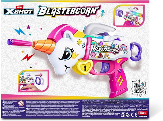 ZURU XSHOT Blastercorn Unicorn Blaster with 16 Darts