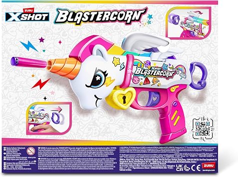 ZURU XSHOT Blastercorn Unicorn Blaster with 16 Darts