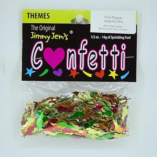 Miniatura 2 de Confeti Chili Peppers en una mezcla de jalapeñoPaquete de Venta al por menor # 8105última intervensión barco