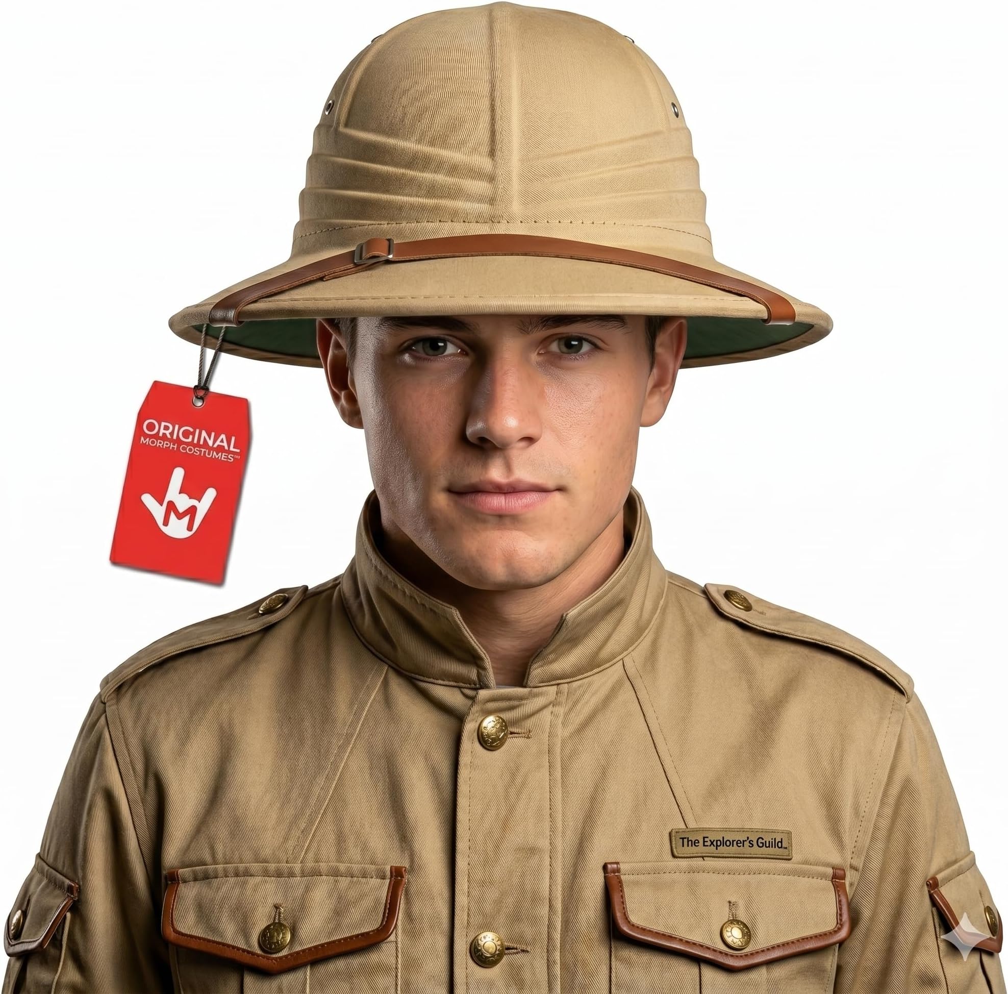 British Pith Helmet, Jungle Safari Hat, Zoo Keeper Hats, Explorer Sun Hats, Halloween Costume Accessory