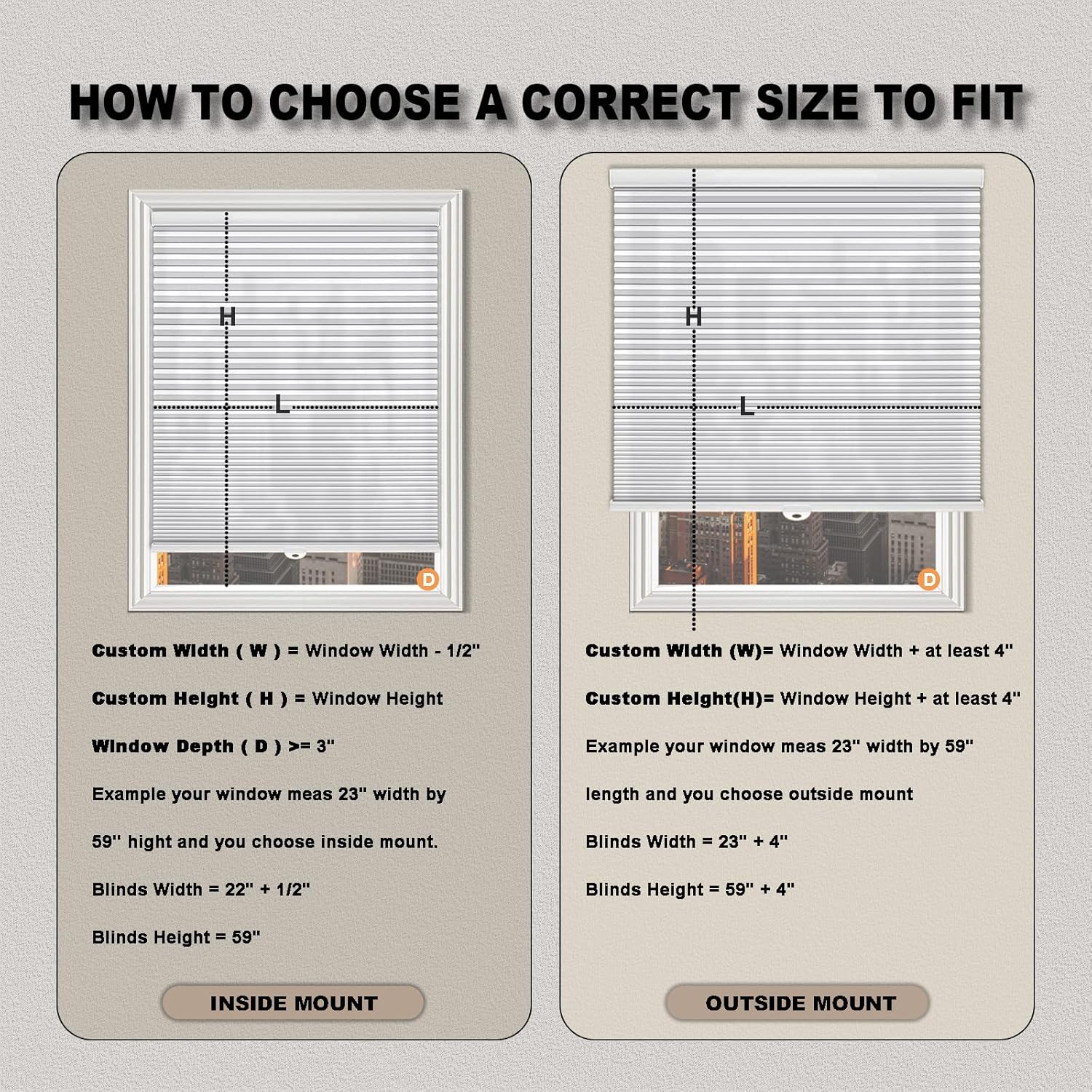 Custom Cordless Cellular Shades for Windows Blinds, Cordless Blinds Honeycomb Blinds for Home, Room Darkening Cellular Door Blinds for Kitchen, Easy to Install (Light Filtering, White)