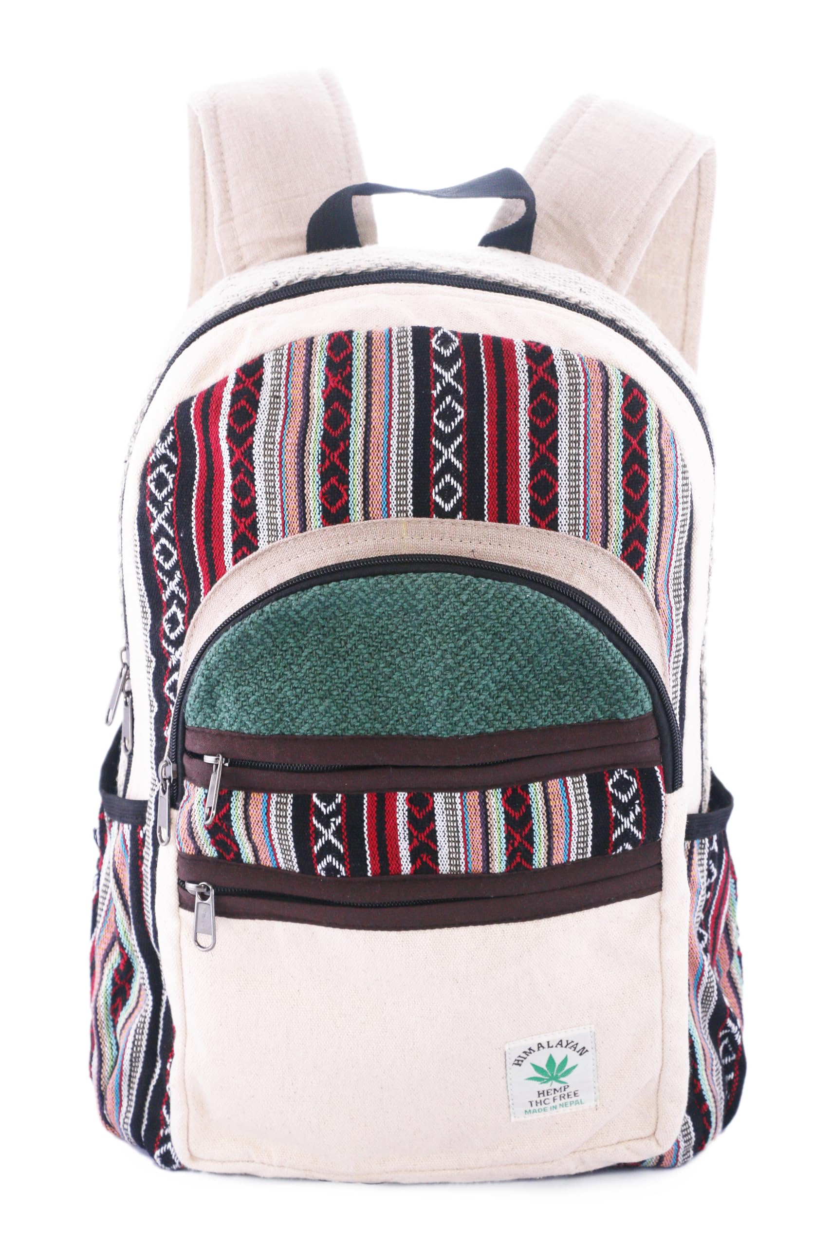 Anitya Hemp Backpack, Multi-Functional Pockets, Eco-Friendly, Unisex, Hiking Daypack, Durable Rucksack (AHLB08)