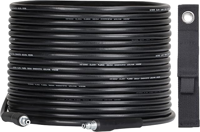 OHAYORI 10M High Pressure Washer Hose, Replacement Hose with Quick Connect SDS Fittings Compatible with Bosch AQT/ Aquatak Home and Garden Pressure Washer, Accessory for Jet Washer
