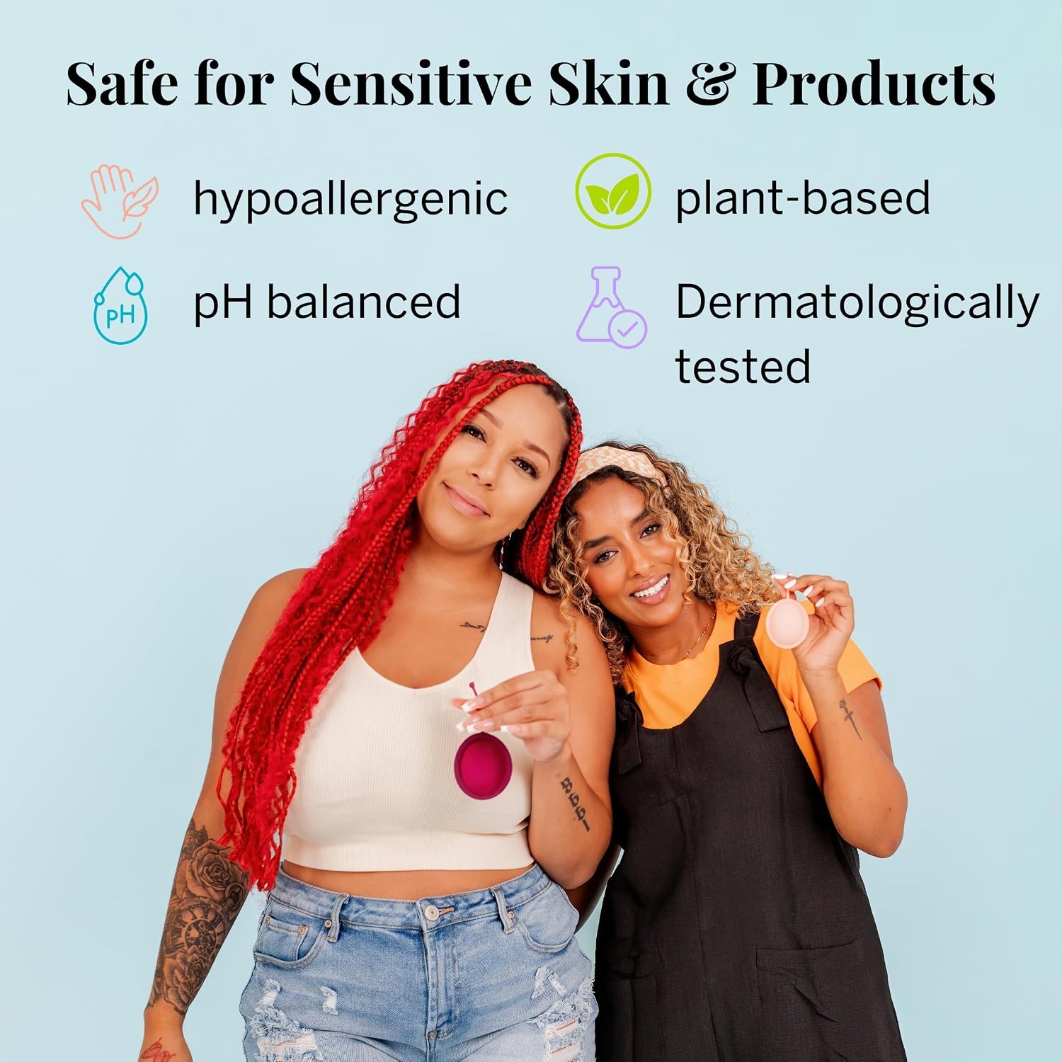 Pixie Feminine Wipes - Flushable, Biodegradable, & Ph Balanced - Individually Wrapped Packet Wipes for On The Go & Public Bathrooms - Wash & Cleaner For Your Menstrual Cups & Discs (2 Packs of 20)