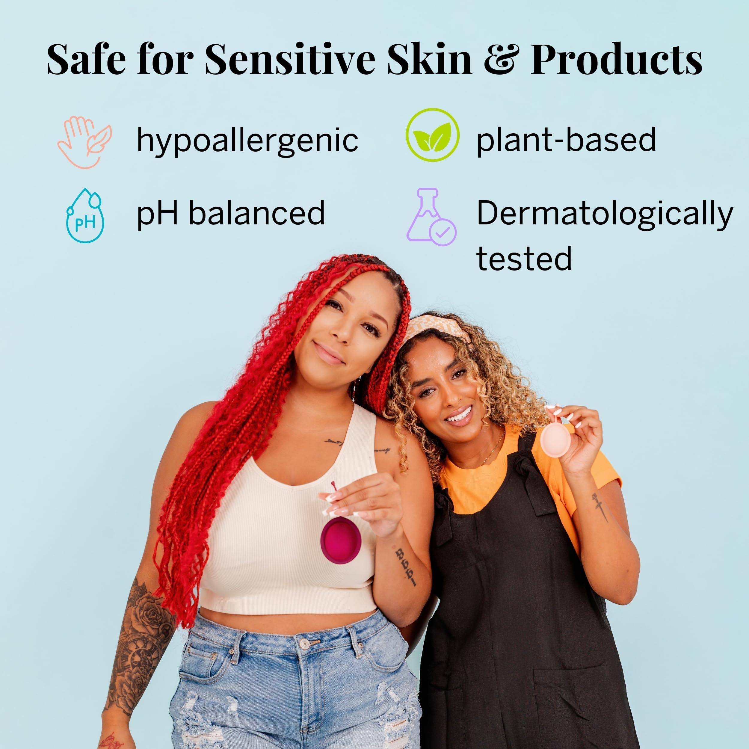 Pixie Feminine Wipes - Flushable, Biodegradable, & Ph Balanced - Individually Wrapped Packet Wipes for On The Go & Public Bathrooms - Wash & Cleaner For Your Menstrual Cups & Discs (2 Packs of 20)