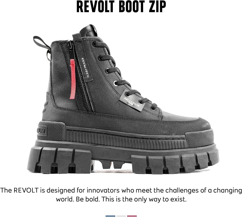 Palladium REVOLT BOOT ZIP LTH, Black/Black, 9.5 : Amazon.ca