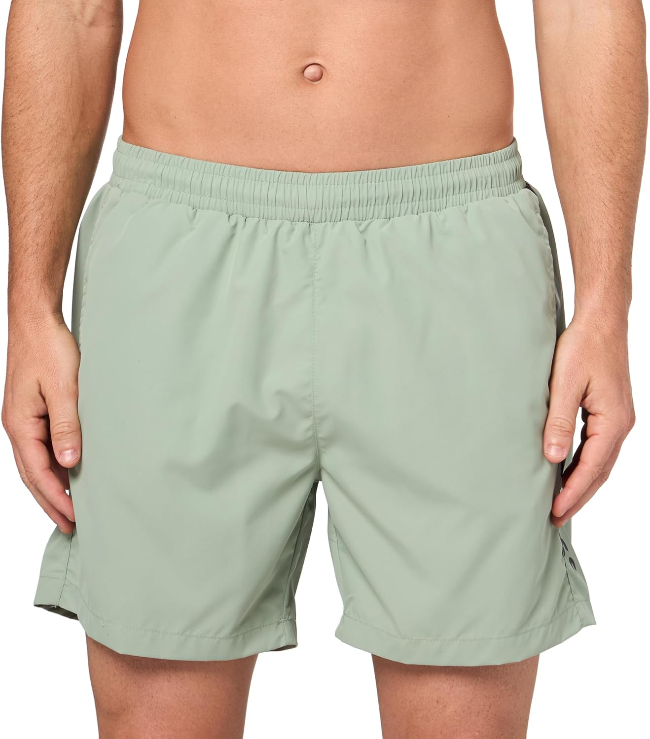 BOSS Mens Vertical Logo Swim Trunk