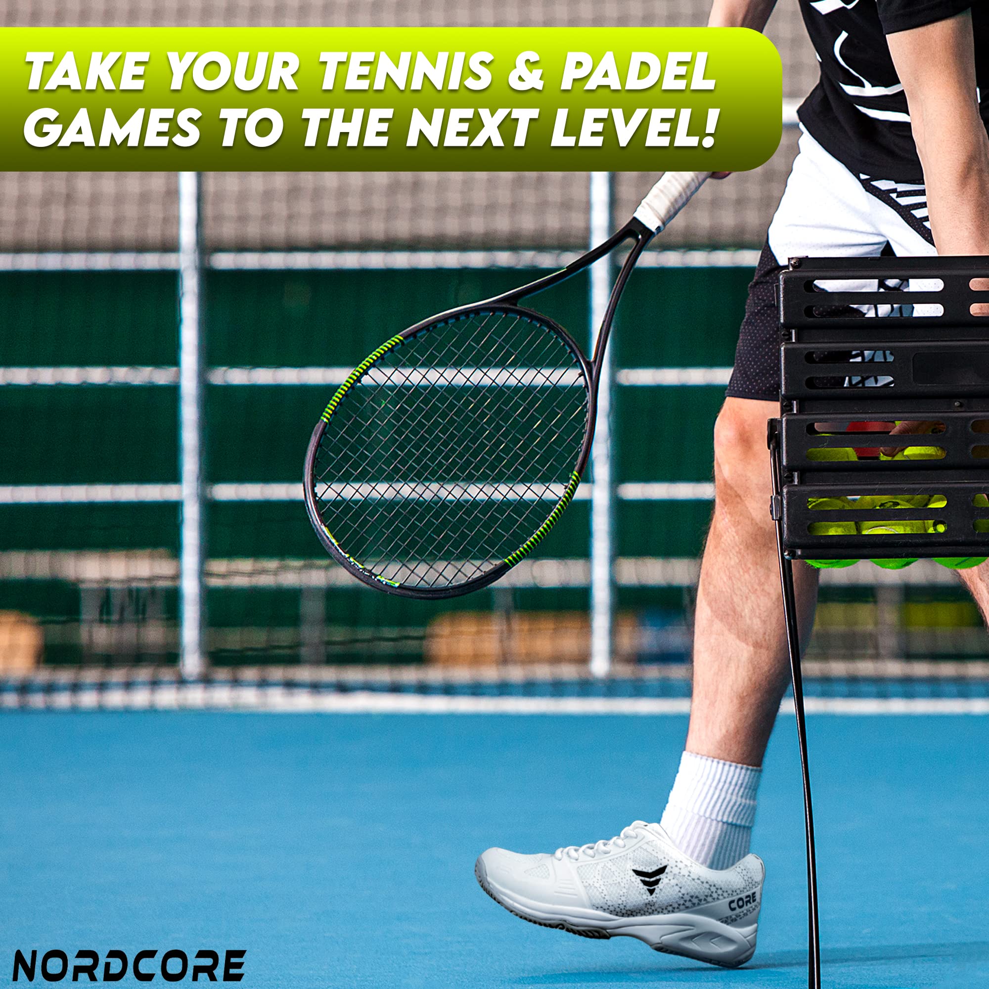 Nordcore Zapatillas de pádel/Tenis Zapatillas Tenis Transpirables - con Suela Exterior Antideslizante Zapatillas Padel para Hombres y Mujeres - Excelente Agarre en terrenos de Juego Duros
