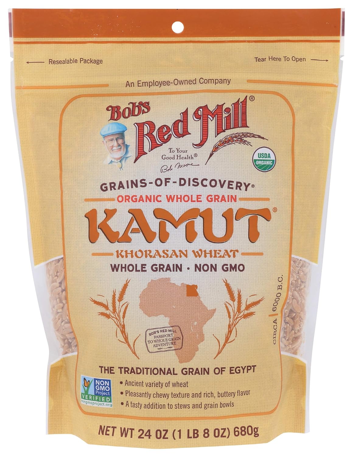 Buy Bob's Red Mill Organic KamutR Khorasan Wheat Berries, 24 Oz Online