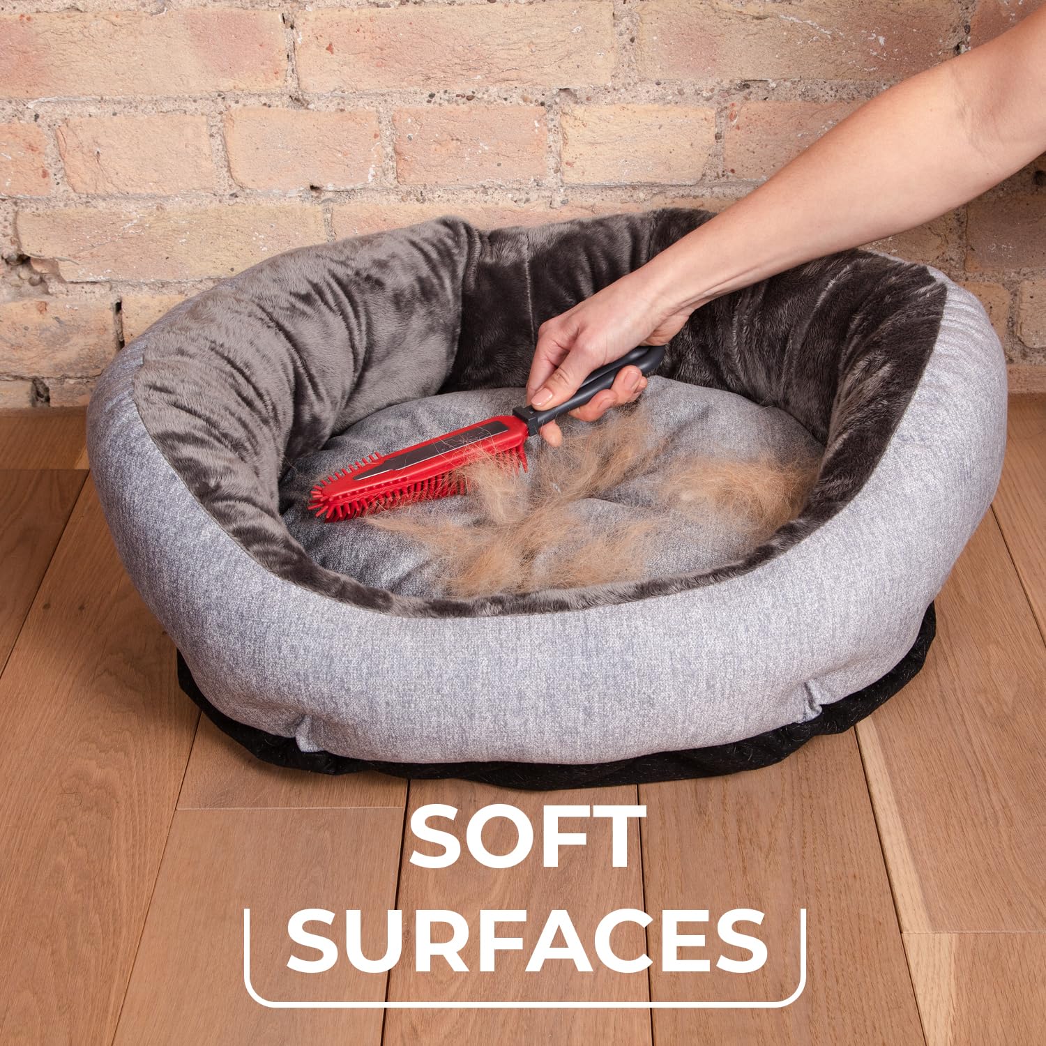 Vileda Spazzola elettrostatica Pet Pro | Forza elettrostatica | Ideale per spazi ristretti | Lavabile con acqua | Lunga durata