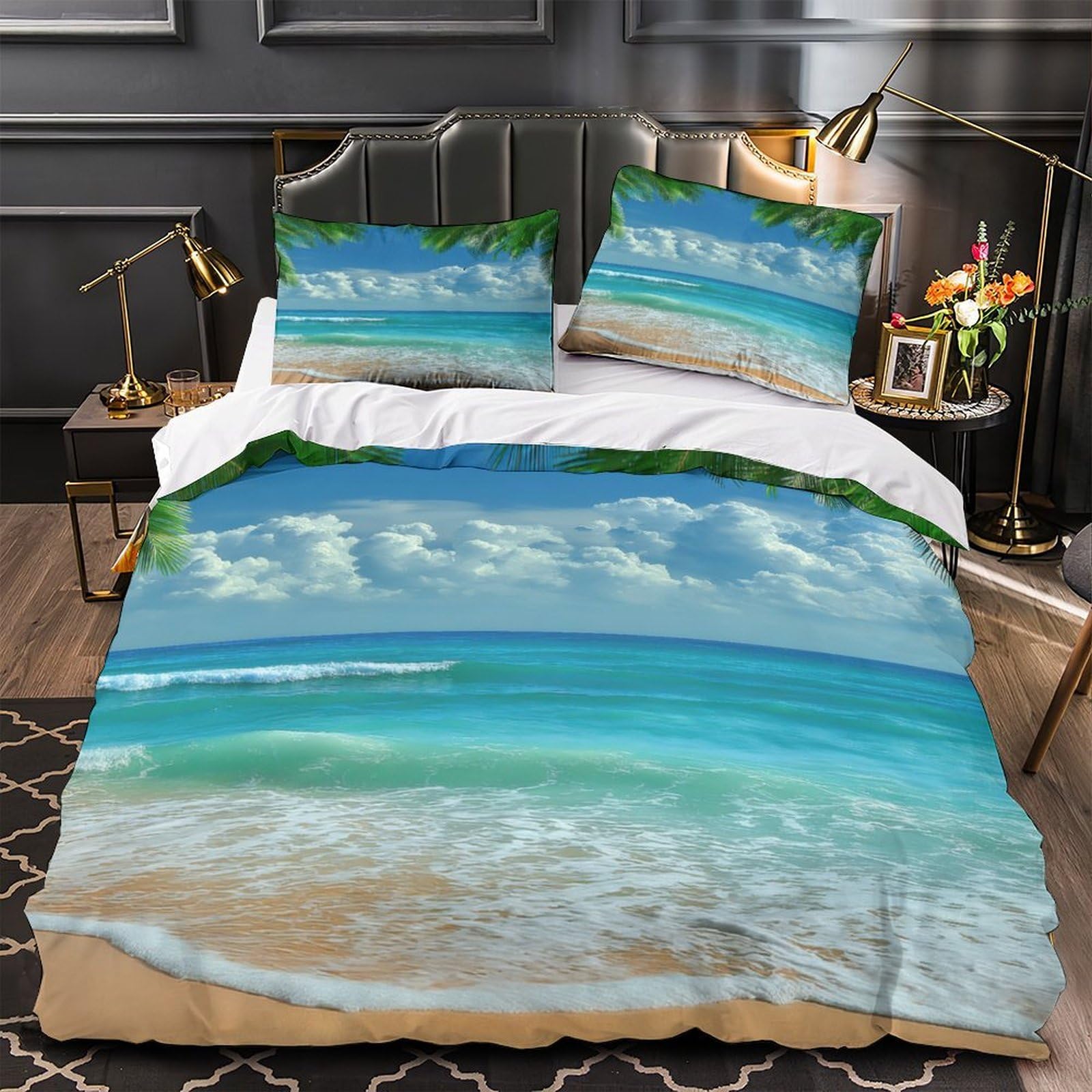 Parure de lit imprimé en 3D microfibre ultra douce pour ado single