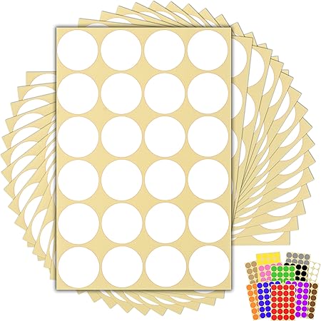 150 Violet Clair 6mm (0.6cm) Code Couleur Poids Rond Stickers Adhésif Étiquettes - Foto 3