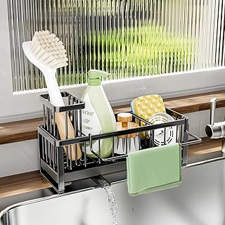 SWTYMIKI Sink Organizer Sponge Holder for Kit...,