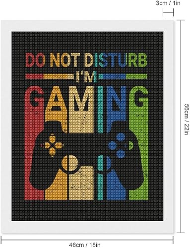Miniatura 2 de Juego retro divertido DIY 5D Diamond Painting Dibujo imágenes por números, punto de cruz de cristal con diamantes de imitación bordados, cuadros