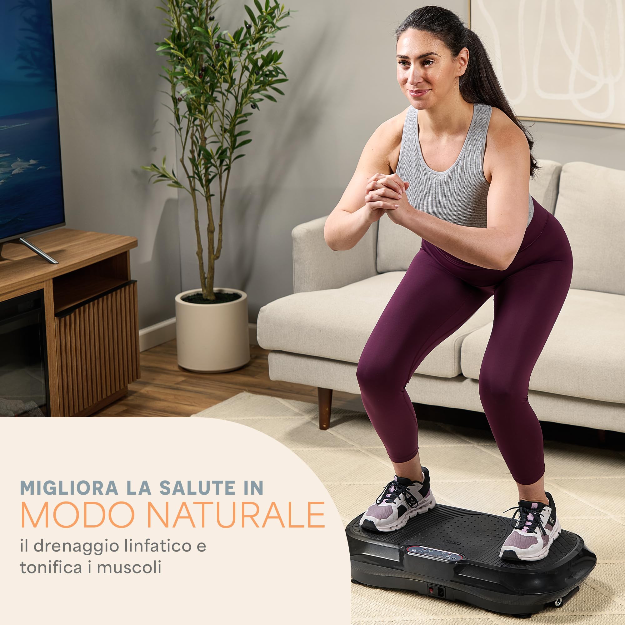 LifePro Waver Pedana Vibrante Dimagrante Per Drenaggio Linfatico E Attivazione Muscolare, Pedana Vibrante Per Allenamento Completo Con 2 Loop Band, 4 Bande Elastiche E Telecomando