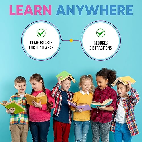 Miniatura 4 de Paquete de 20 auriculares con micrófono multicolor para niños, empaquetados individualmente, auriculares desechables con micrófono, ideales para