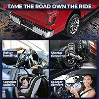 Vista 4 de MOSTPLUS Juego de amortiguador y resorte de puntal delantero compatible para Toyota Avalon 2012-2017 172941/172940, resorte helicoidal, 2 piezas