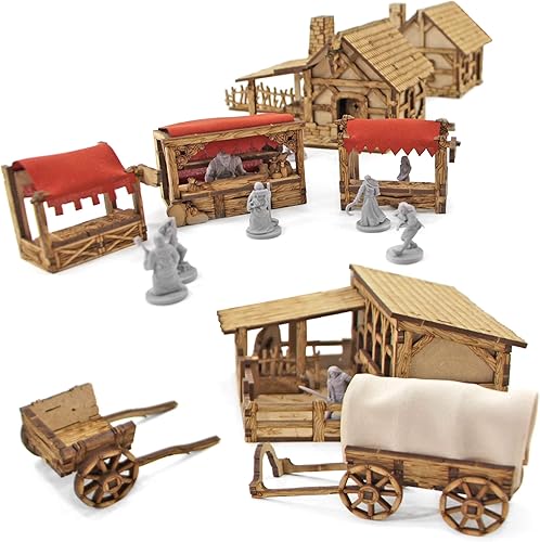 Miniatura 2 de TowerRex Village DND Terrain 1.102 in Terrain DD Mesa Fantasy Miniatura para Warhammer, Pathfinder, D&D